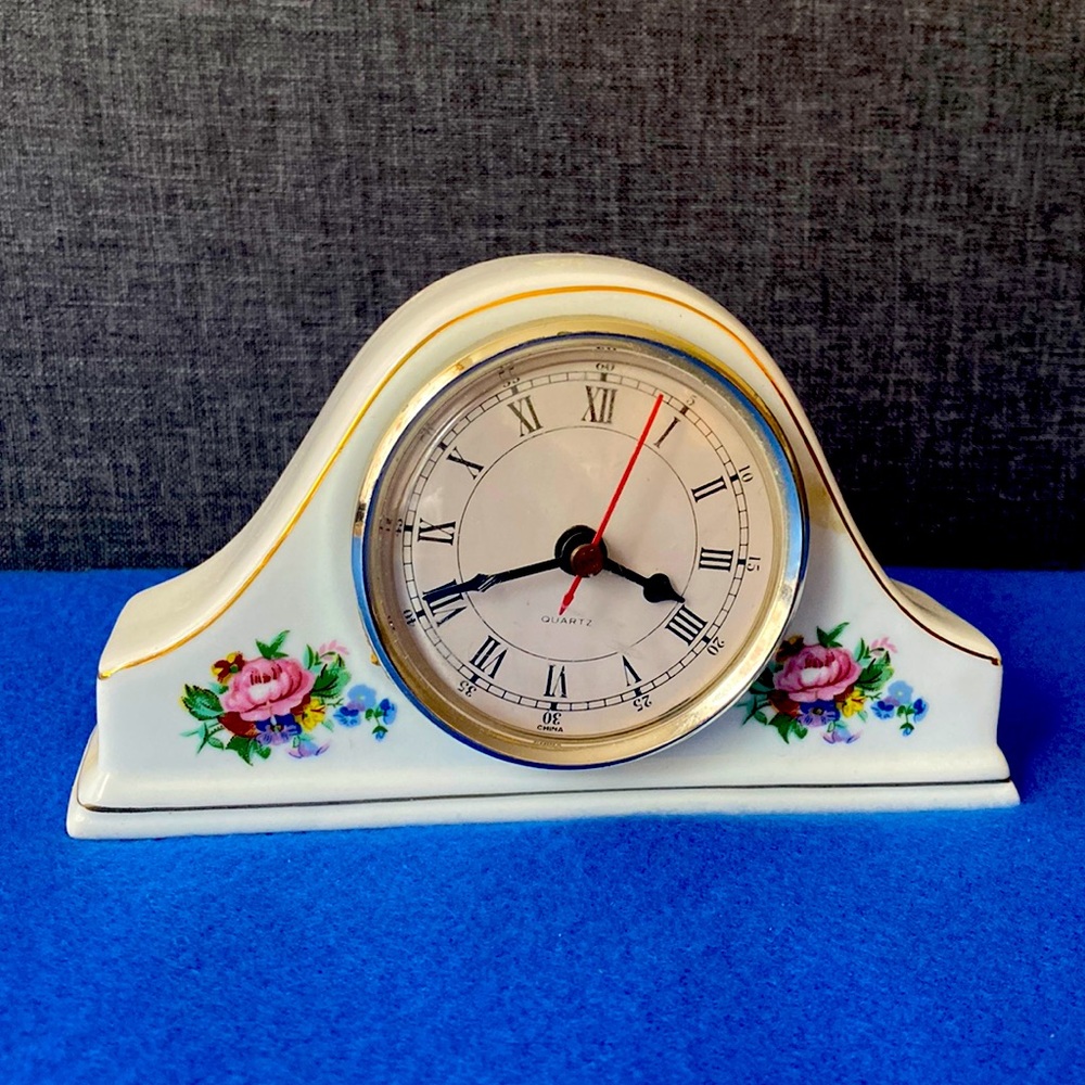 Vintage clock figurine